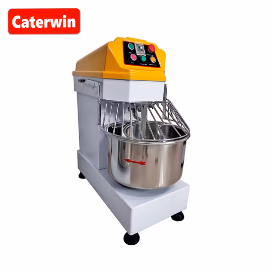 Caterwin Bakery Equipment 20L Flour Dough Kneading Machine Electric Spiral Dough Mixer