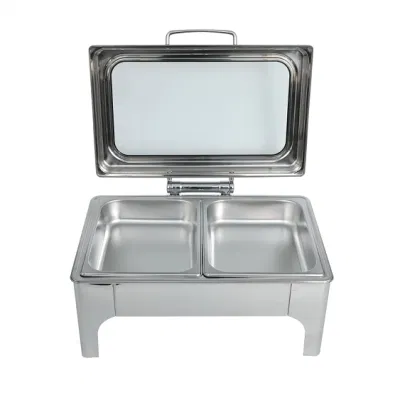 Stainless Steel Buffet Hotel Restuarant Utensil Kitchenware Cookware Hot Chafing Dishes Buffet Stove Food Tray Warmer Stainless Steel Buffet Chafing Dish